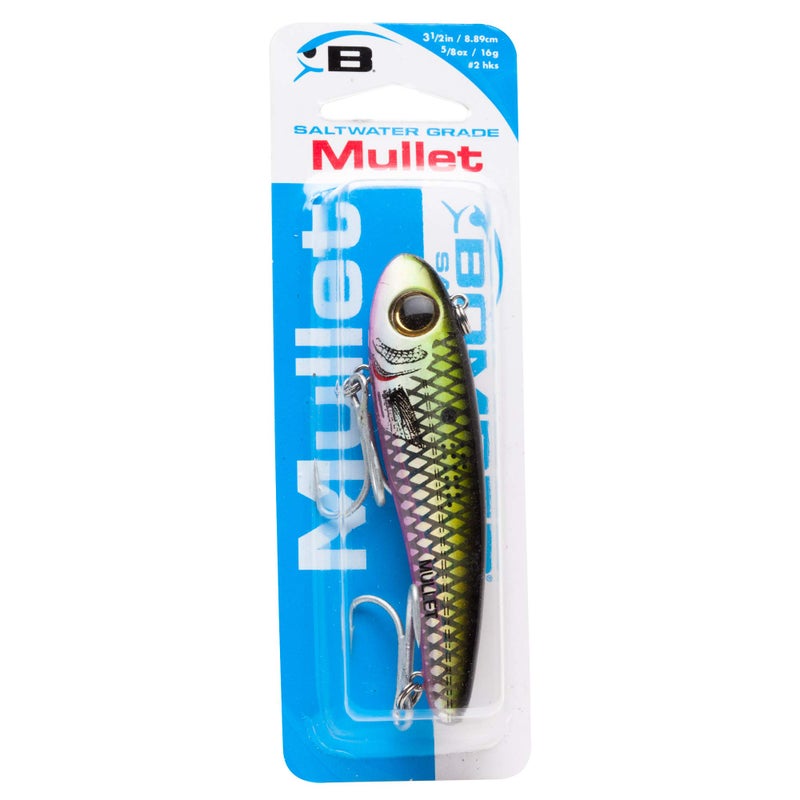 Bomber Lures Mullet Slow-Sinking Twitch, Walking Saltwater Fishing Lure, Excellent for Speckled Trout, Redfish, Stripers and More, 3 1/2"", 5/8 oz, Menhaden - Image 3